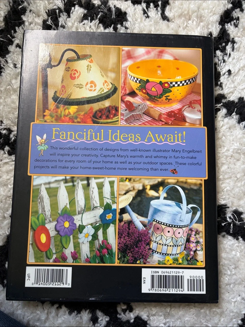Mary Engelbreit Decorating Ideas — Black Cover with Multicolor Artwork